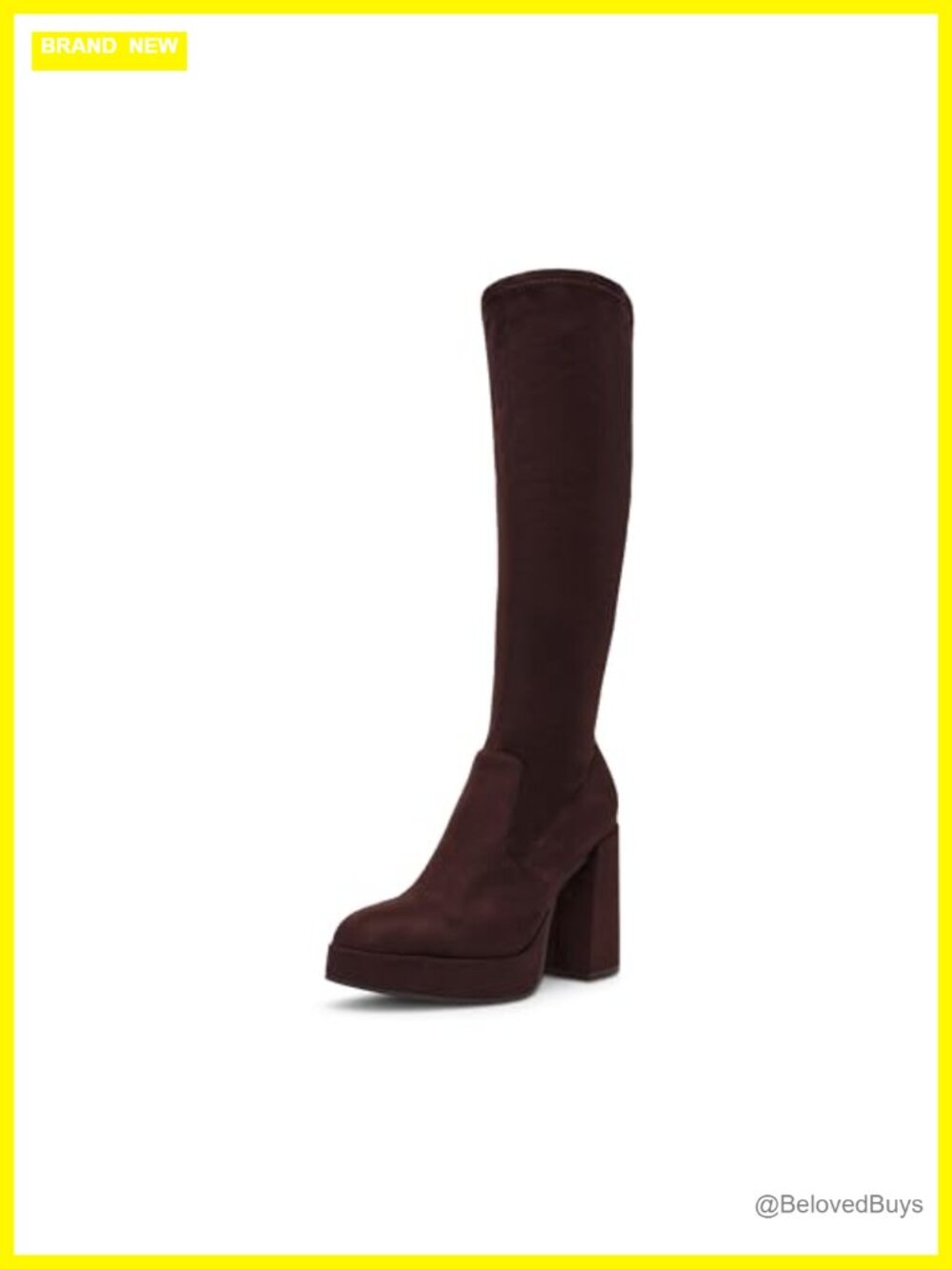 Steve Madden Twain Fashion Bootie Block Heel Calf High Boot